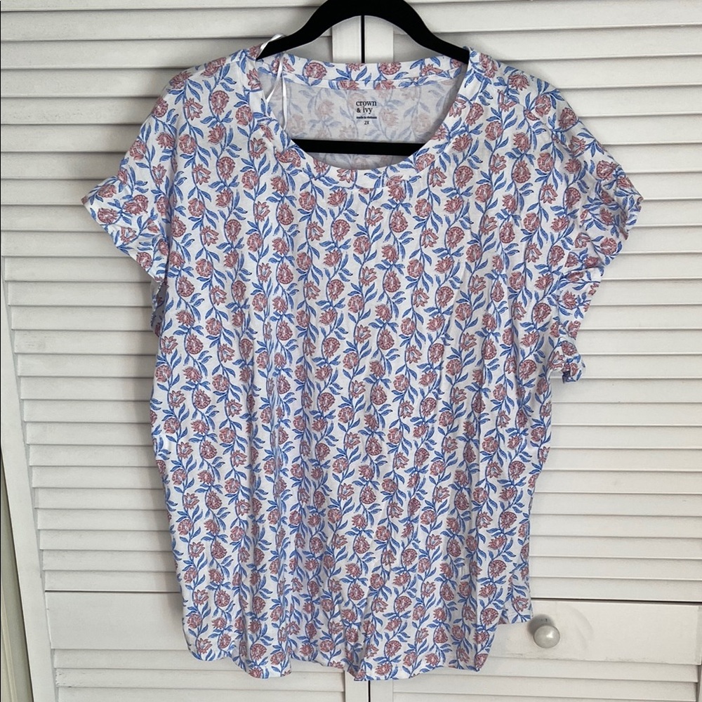Crown & Ivy Short Sleeve Tee 2X